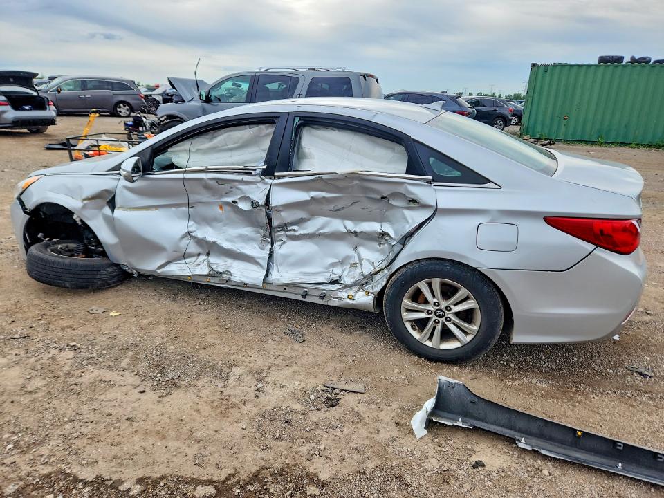 2014 Hyundai VIN 5NPEB4ACXEH854679 COPART salvage auction — SIDE, Il - Salvage Certificate, sold $225 on 2026-07-28 (photo 2)