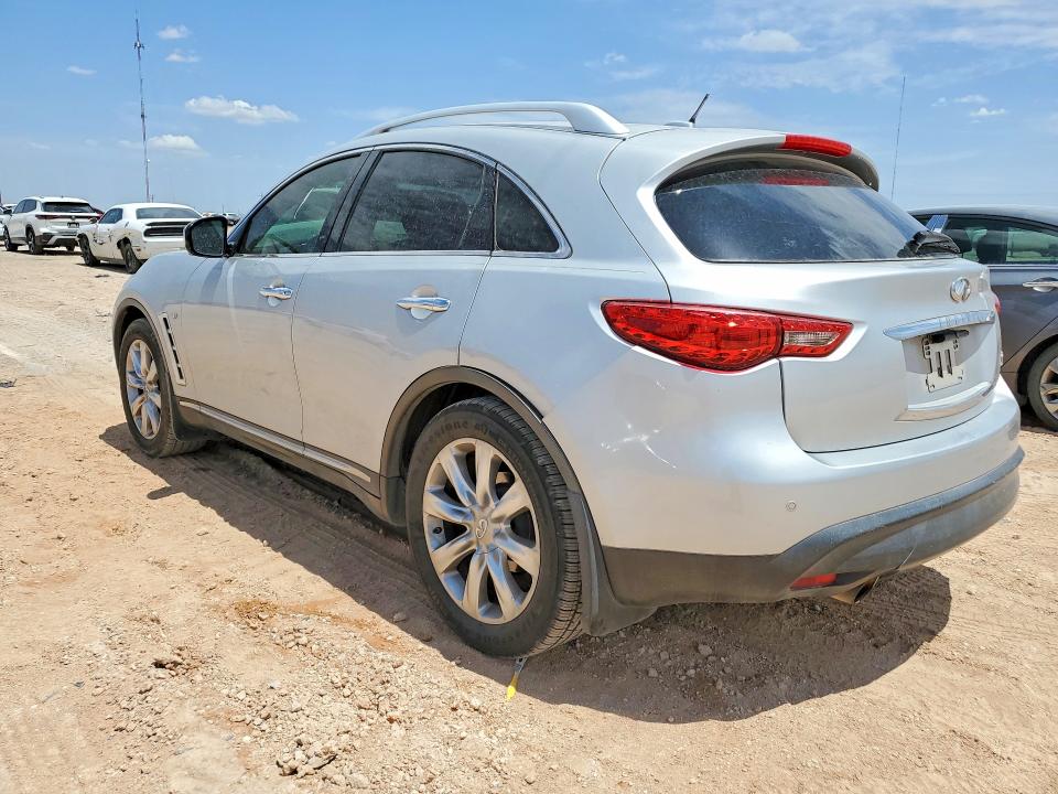 2014 Infiniti Qx70 VIN JN8CS1MU4EM450247 COPART salvage auction — FRONT END, Tx - Salvage Vehicle Title, sold $2,150 on 2026-07-22 (photo 2)