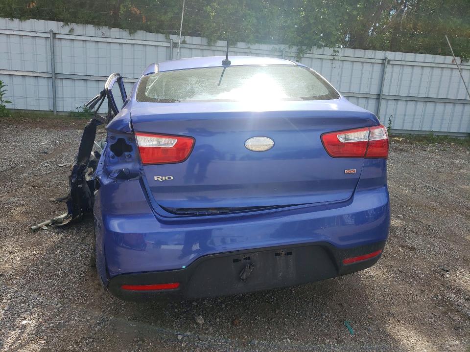 2014 Kia Rio VIN KNADM4A31E6368615 COPART salvage auction — SIDE, On - Permit Irrepairable, sold $425 on 2026-07-09 (photo 6)