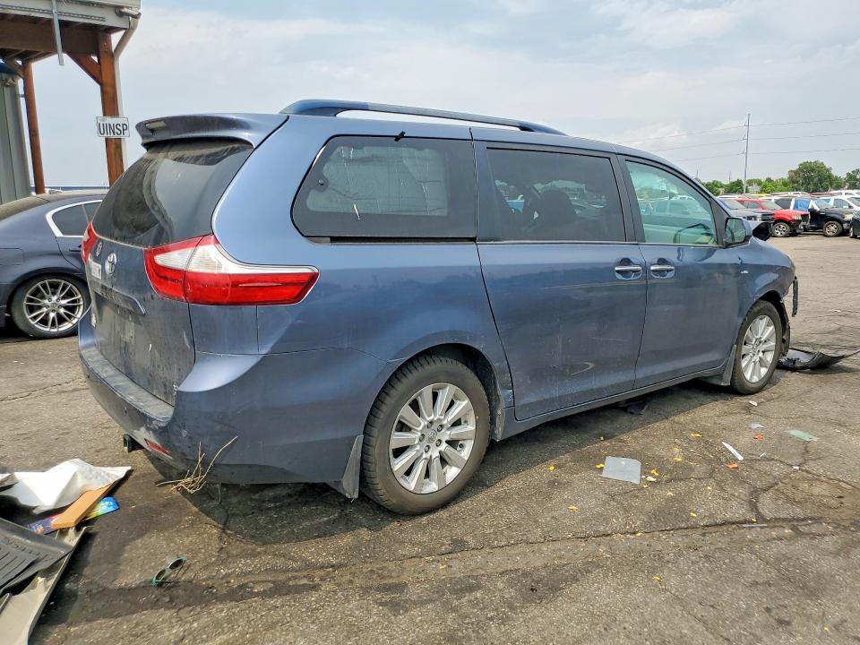 2016 Toyota Sienna VIN 5TDDK3DC3GS141346 COPART salvage auction — FRONT END, Co - Salvage Title, sold $3,100 on 2026-07-09 (photo 3)