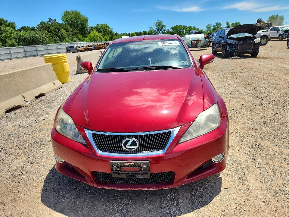 2010 Lexus Is VIN JTHFF2C29A2507517 COPART salvage auction — REAR END, Il - Salvage Certificate, sold $575 on 2026-07-28 (photo 5)