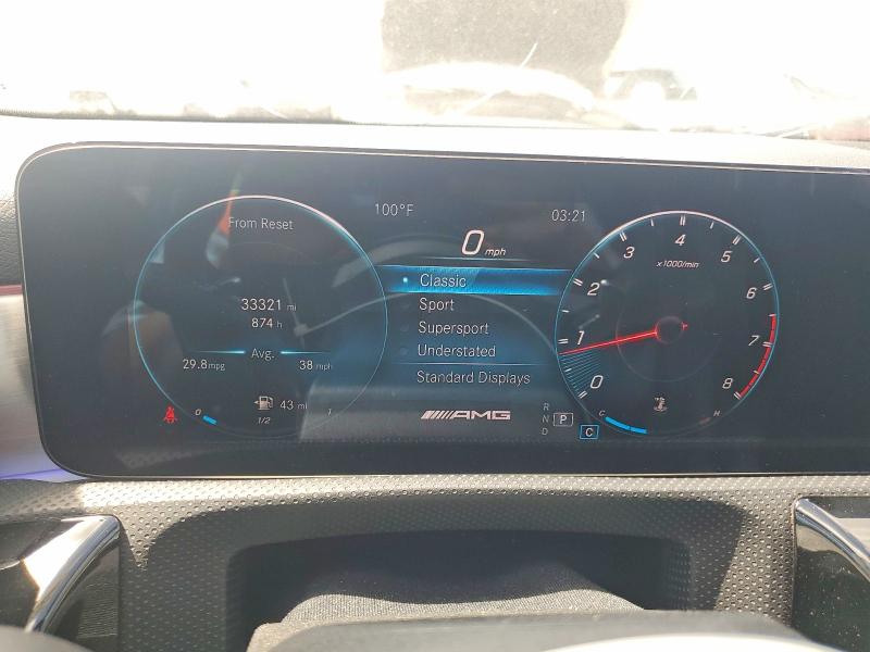 2021 Mercedes-benz A-klasse VIN W1K3G5BB0MJ266791 COPART salvage auction — HAIL, Tx - Certificate Of Title, sold $15,200 on 2026-08-06 (photo 9)