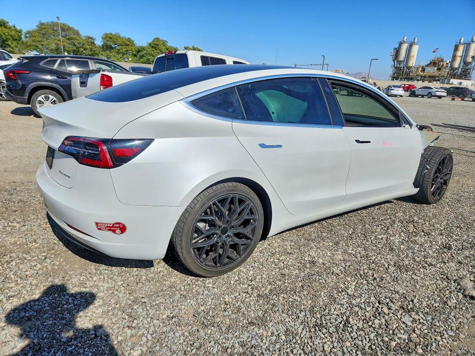 2020 Tesla Model 3 VIN 5YJ3E1EB7LF667331 COPART salvage auction — FRONT END, Ca - Salvage Certificate, sold $8,500 on 2026-07-17 (photo 3)