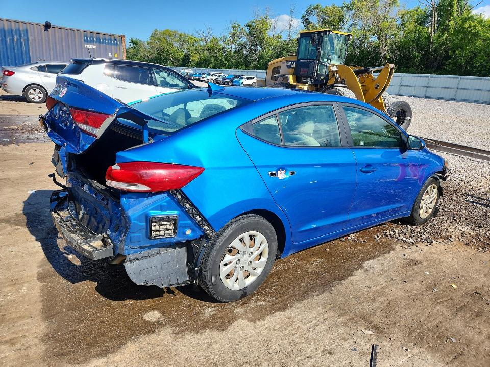 2017 Hyundai VIN KMHD74LF3HU082875 COPART salvage auction — REAR END, Salvage Title, sold $800 on 2026-07-20 (photo 3)