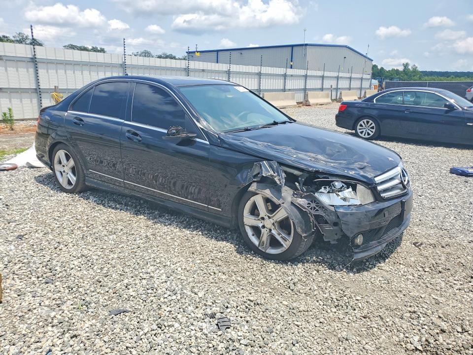 2010 Mercedes-benz C-klasse VIN WDDGF8BBXAR106775 COPART salvage auction — FRONT END, SC - CERT OF TITLE-SALVAGE, sold $525 on 2026-08-17 (photo 4)