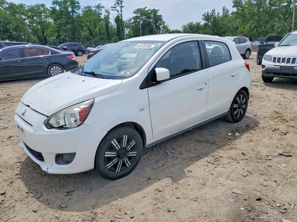 2015 Mitsubishi Mirage VIN ML32A3HJ8FH004587 COPART salvage auction — FRONT END, Md - Certificate Of Title, sold $425 on 2026-07-30 (photo 1)