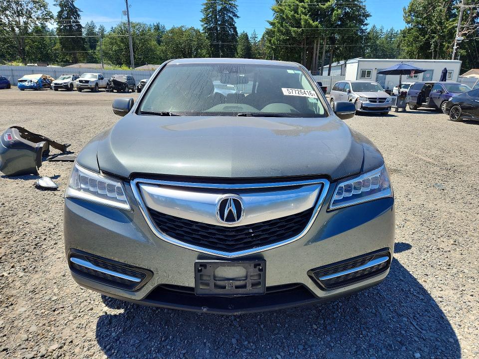 2015 Acura VIN 5FRYD4H49FB021864 COPART salvage auction — REAR END, Salvage Title, sold $1,600 on 2026-07-25 (photo 5)