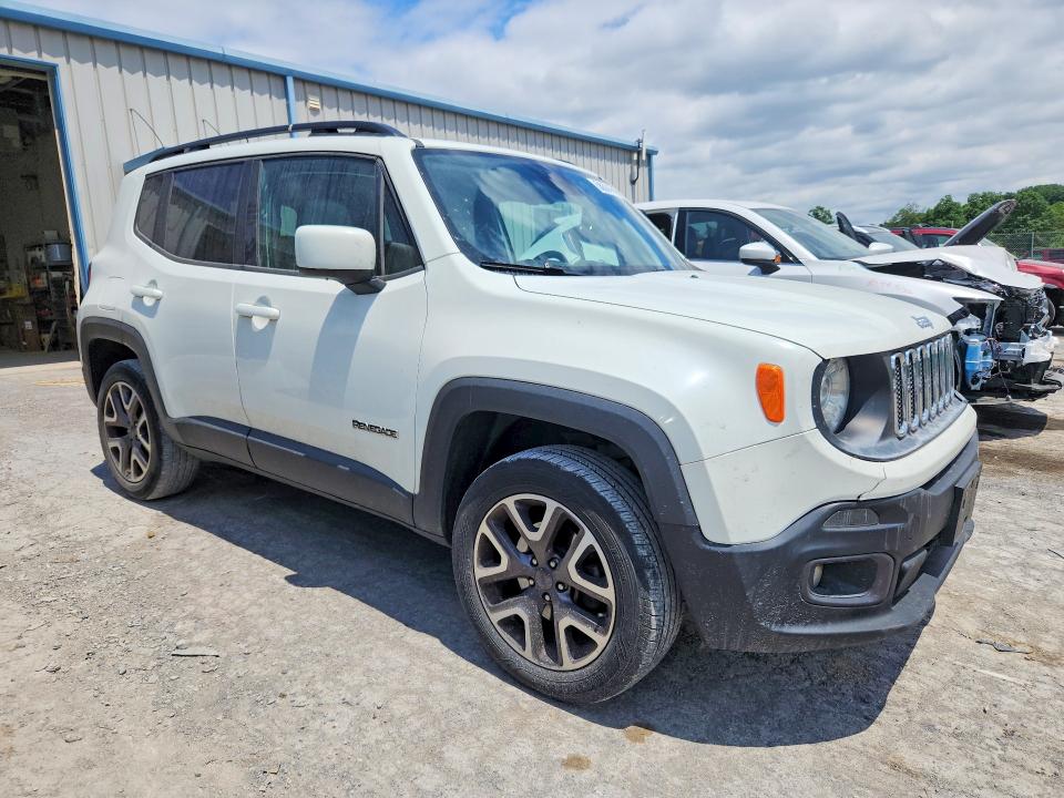 2018 Jeep Renegade VIN ZACCJBBB4JPG75558 COPART salvage auction — FRONT END, Md - Cert Of Salvage > 75% Damage, sold $1,500 on 2026-08-07 (photo 4)