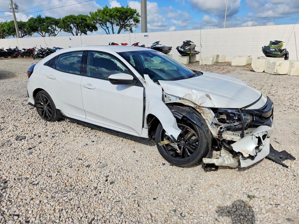 2021 Honda Civic VIN SHHFK7H43MU215463 COPART salvage auction — FRONT END, Fl - Cert Of Title Slvg Rebuildable, sold $2,150 on 2026-07-29 (photo 4)