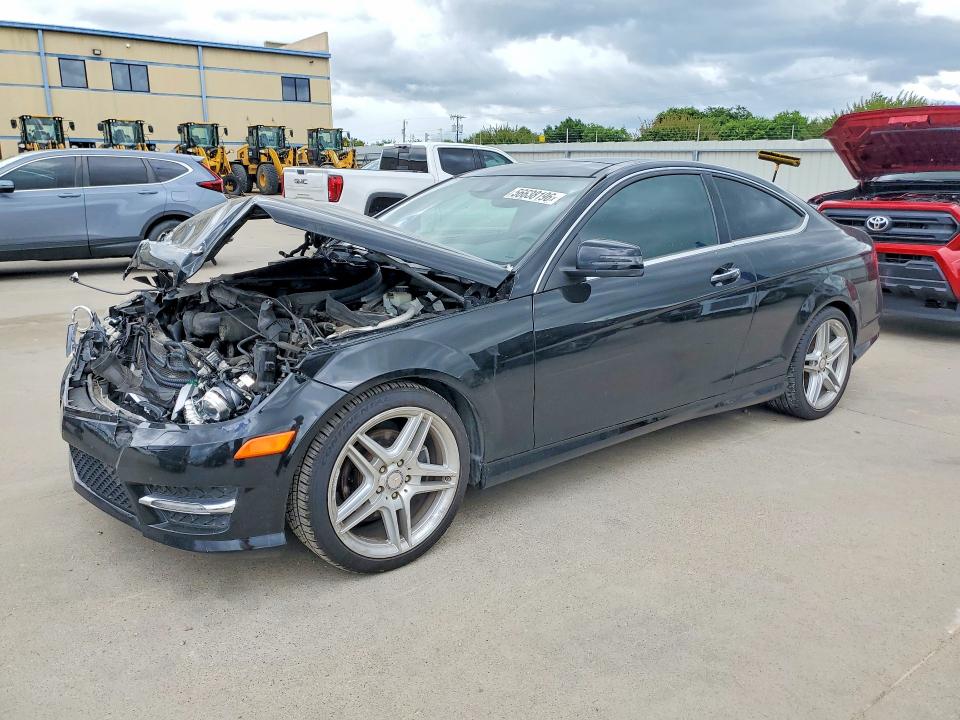 2012 Mercedes-benz C-klasse VIN WDDGJ4HB4CF855641 COPART salvage auction — FRONT END, Tx - Salvage Vehicle Title, sold $175 on 2026-07-23 (photo 1)