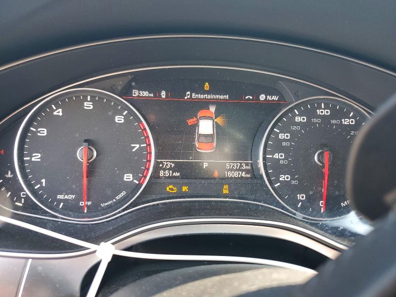2016 Audi A6 VIN WAUFGAFC9GN006029 COPART salvage auction — FRONT END, Tn - Salvage Certificate, sold $625 on 2026-07-20 (photo 9)