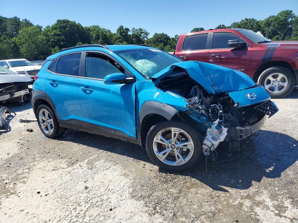 2023 Hyundai Kona VIN KM8K62AB7PU977878 COPART salvage auction — FRONT END, Ga - Certificate Of Title, sold $2,200 on 2026-07-07 (photo 4)