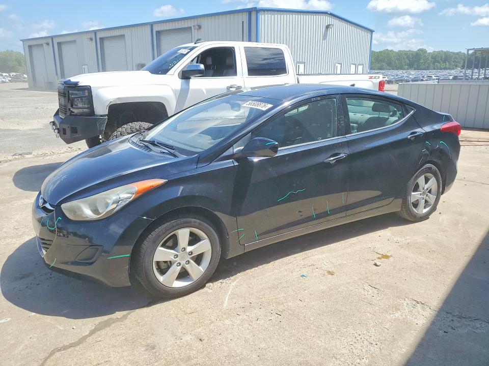 2013 Hyundai Elantra VIN KMHDH4AE1DU020893 COPART salvage auction — REAR END, Ar - Cert Of Title-Salvage, sold $500 on 2026-07-13 (photo 1)