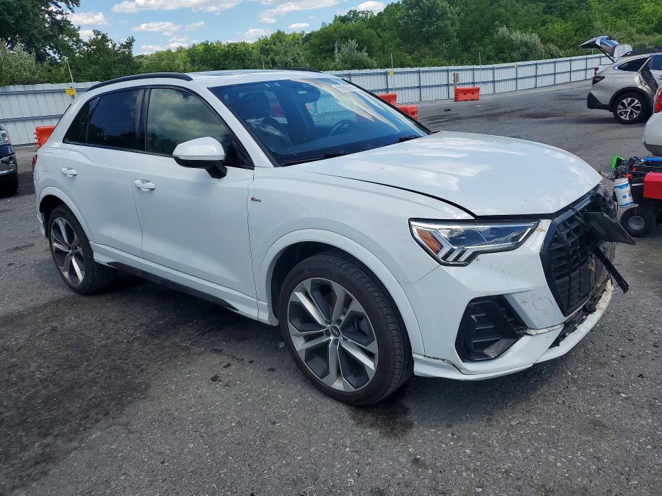2022 Audi Q3 VIN WA1EECF39N1051602 COPART salvage auction — FRONT END, Pa - Certificate Of Salvage, sold $6,400 on 2026-07-14 (photo 4)