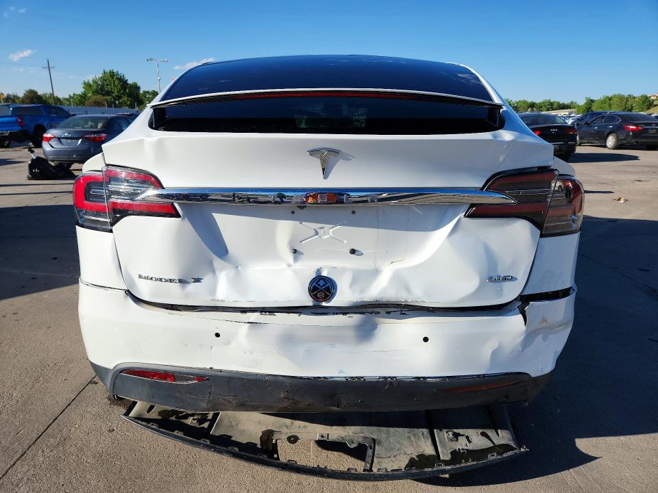 2017 Tesla Model x VIN 5YJXCBE22HF044722 COPART salvage auction — REAR END, Co - Public - Salvage Title, sold $3,800 on 2026-08-03 (photo 6)