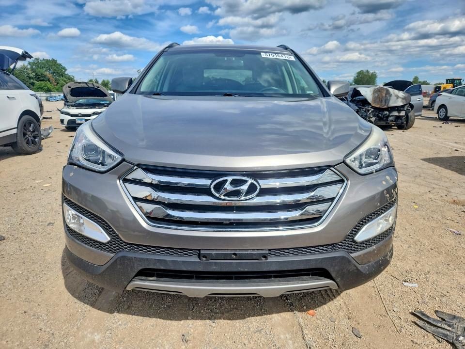 2013 Hyundai Santa fe VIN 5XYZU3LB2DG002309 COPART salvage auction — FRONT END, Il - Salvage Certificate, sold $2,450 on 2026-07-21 (photo 5)