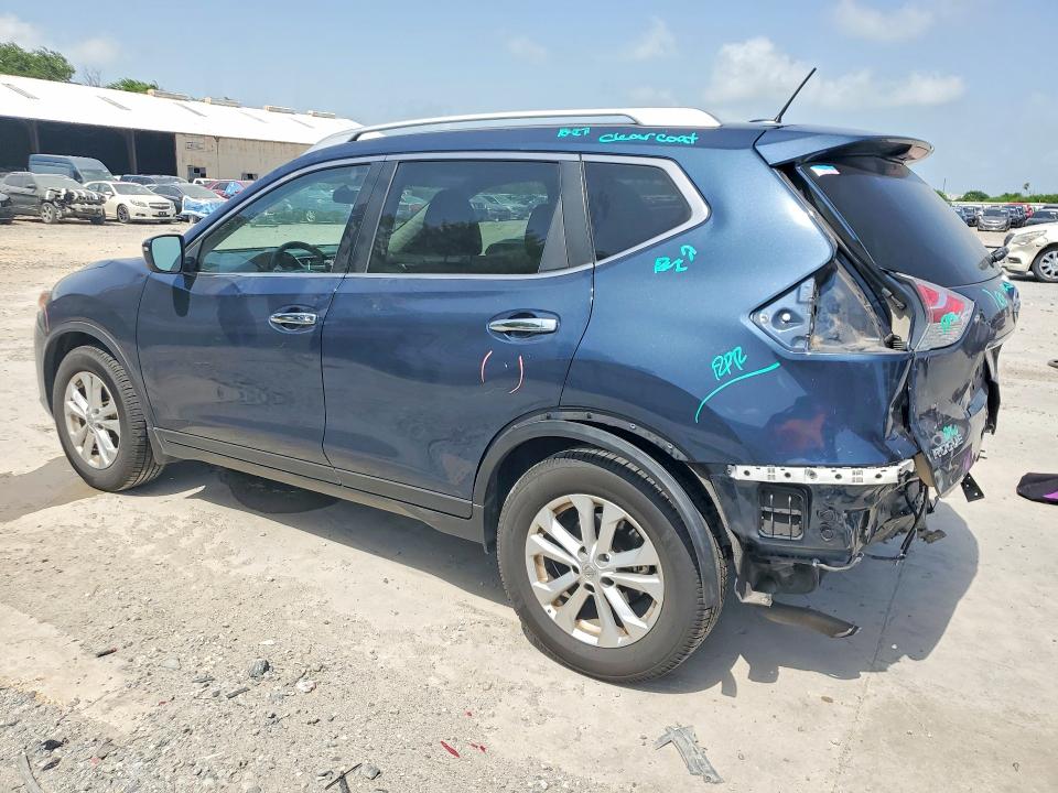 2016 Nissan Rogue VIN KNMAT2MT9GP667503 COPART salvage auction — REAR END, Tx - Salvage Vehicle Title, sold $2,750 on 2026-07-14 (photo 2)