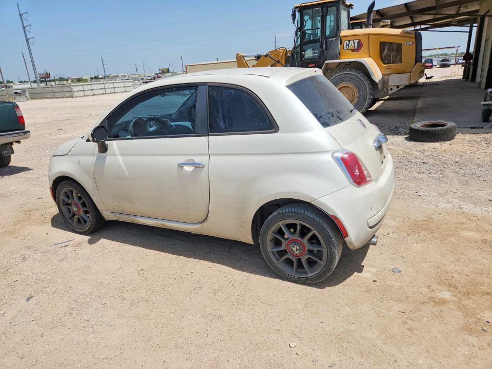 2013 Fiat 500 VIN 3C3CFFAR8DT575309 COPART salvage auction — FRONT END, Tx - Salvage Vehicle Title, sold $425 on 2026-08-05 (photo 2)