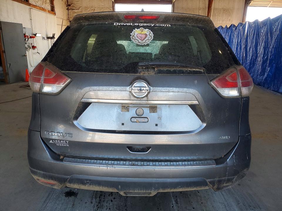 2016 Nissan Rogue VIN KNMAT2MV8GP644988 COPART salvage auction — NORMAL WEAR, Ky - Certificate Of Title, sold $675 on 2026-07-27 (photo 6)