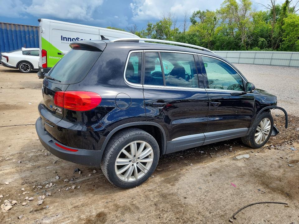 2014 Volkswagen Tiguan VIN WVGBV3AX1EW541890 COPART salvage auction — FRONT END, Wi - Certificate Of Title, sold $1,050 on 2026-08-03 (photo 3)