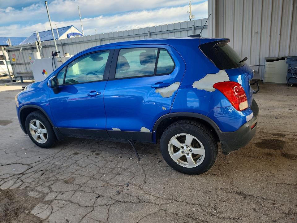 2016 Chevrolet Trax VIN KL7CJNSB5GB565975 COPART salvage auction — SIDE, Oh - Certificate Of Title, sold $1,400 on 2026-07-06 (photo 2)