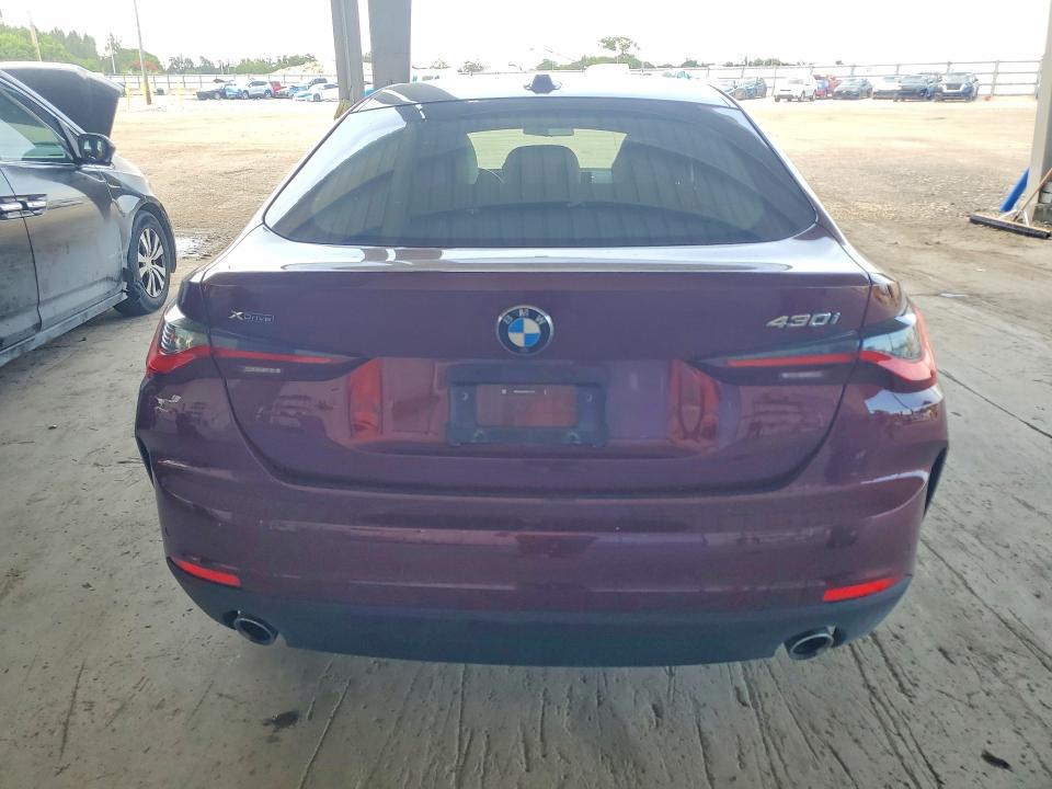 2024 BMW 4er VIN WBA73AV09RFS17378 COPART salvage auction — WATER/FLOOD, Pa - Cert Of Salvage-W=Flood Veh, sold $15,700 on 2026-08-05 (photo 6)