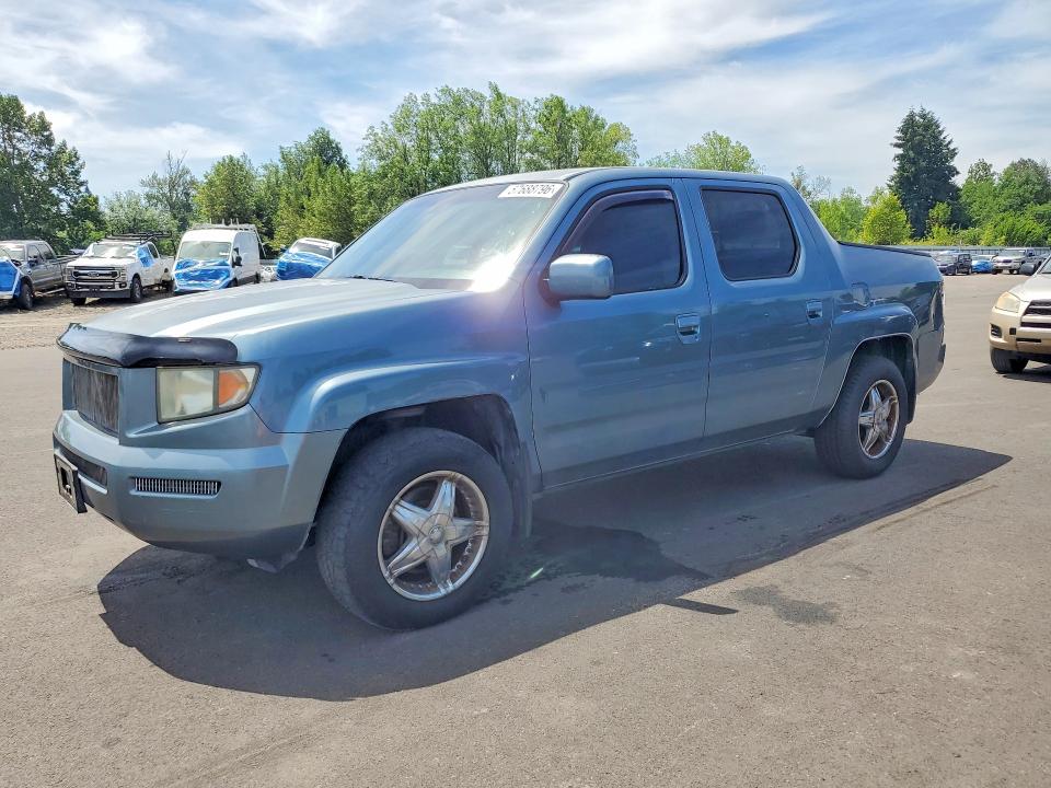 2007 Honda Ridgeline VIN 2HJYK16497H514377 COPART salvage auction — MECHANICAL, Ca - Certificate Of Title, sold $1,250 on 2026-07-08 (photo 1)