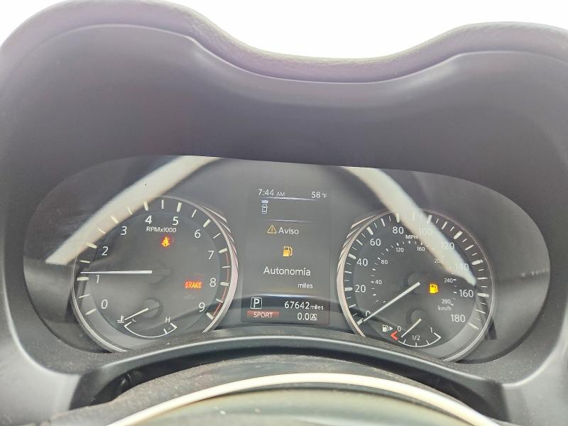 2019 Infiniti Q50 VIN JN1EV7APXKM519194 COPART salvage auction — REAR END, CA - SALVAGE CERTIFICATE, sold $4,550 on 2026-07-02 (photo 9)