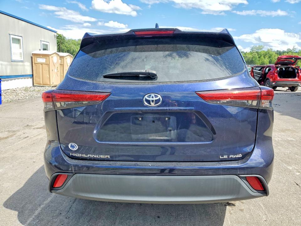 2020 Toyota Highlander VIN 5TDBZRBH2LS010147 COPART salvage auction — FRONT END, Pa - Certificate Of Salvage, sold $8,700 on 2026-07-15 (photo 6)