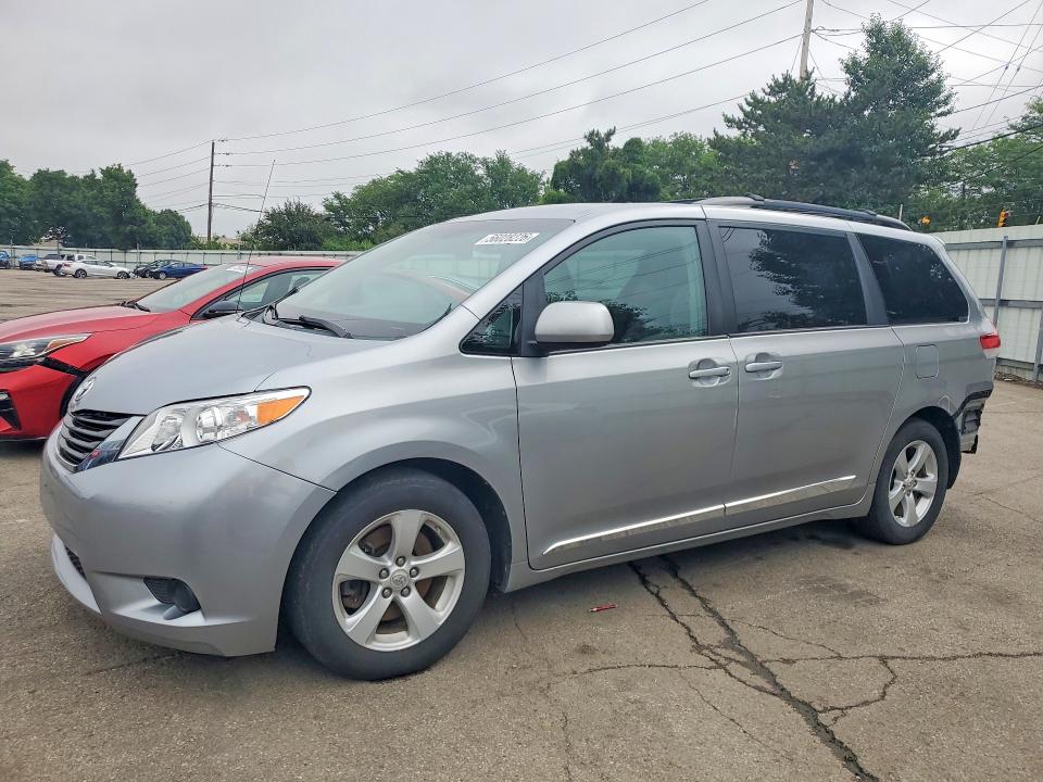 2011 Toyota Sienna VIN 5TDKK3DC5BS163915 COPART salvage auction — REAR END, Oh - Cert Of Title-Salvage, sold $2,100 on 2026-07-06 (photo 1)
