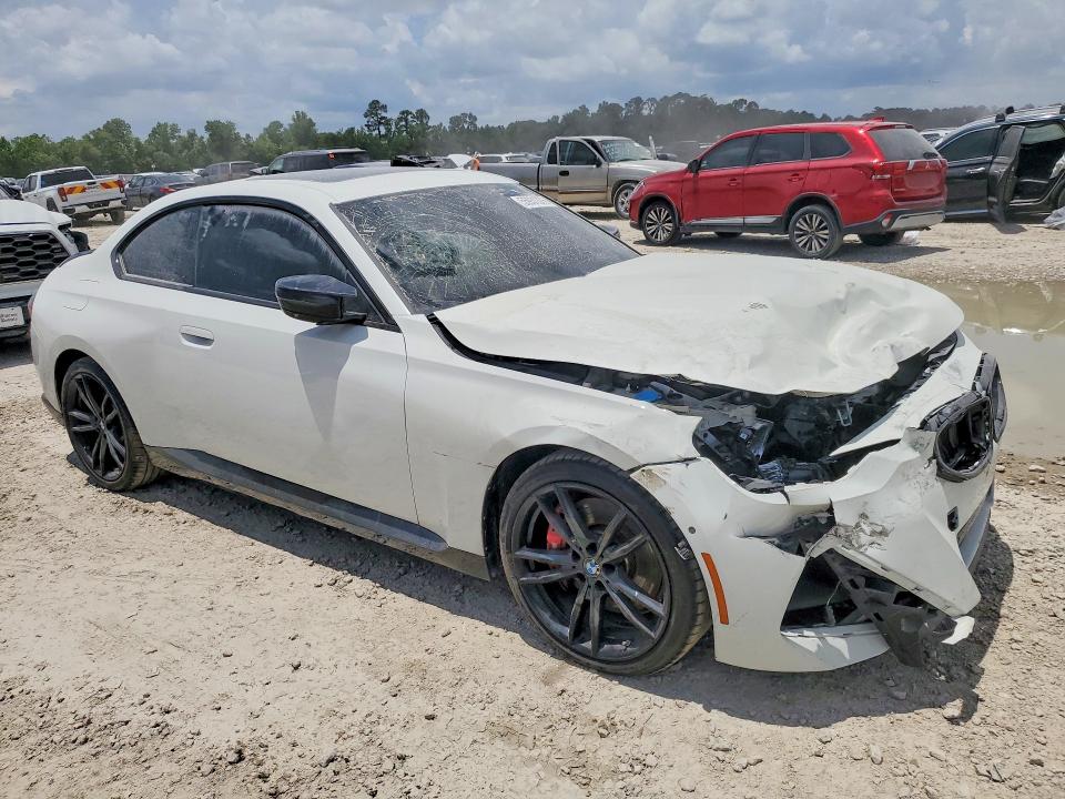 2023 BMW M240i VIN 3MW53CM02P8D62966 COPART salvage auction — FRONT END, Fl - Cert Of Title Slvg Rebuildable, sold $23,600 on 2026-07-28 (photo 4)