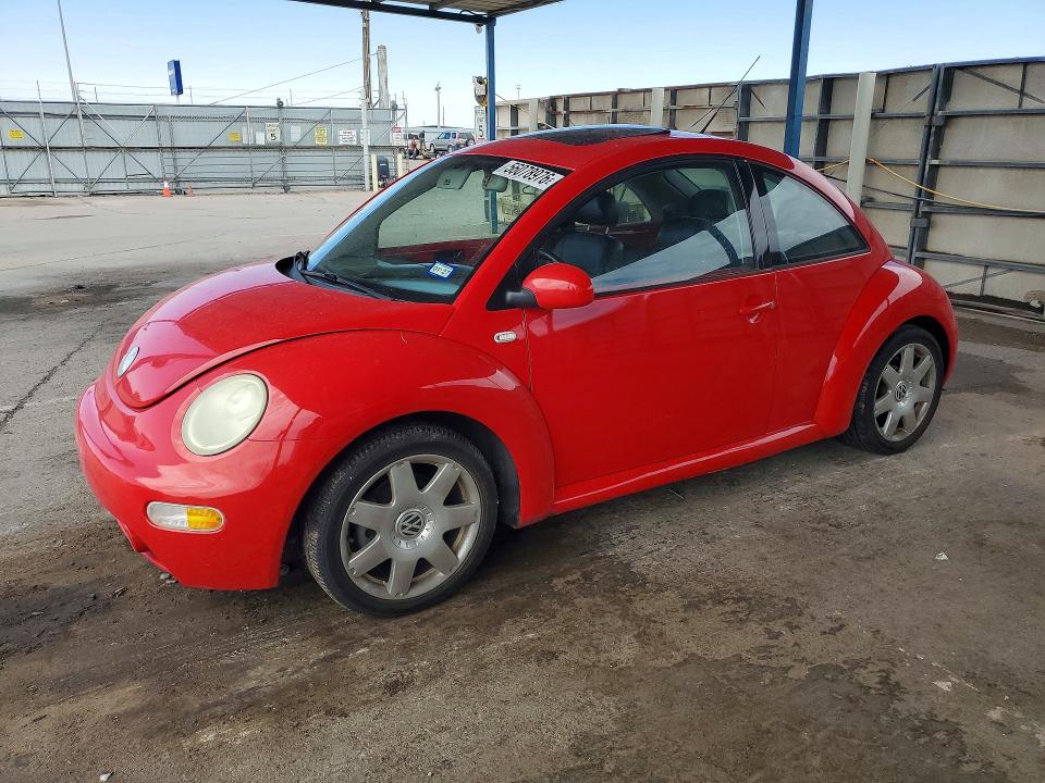 2003 Volkswagen Beetle VIN 3VWDD21C13M411447 COPART salvage auction — SIDE, Tx - Cert Of Title-Rebuilt Salvage, sold $600 on 2026-07-31 (photo 1)