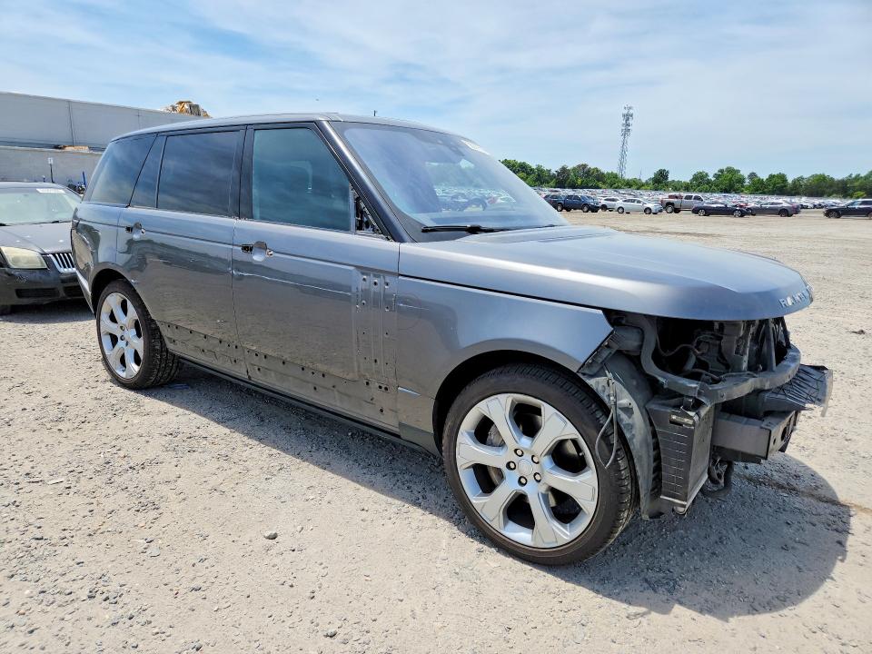 2017 Land rover RANGE ROVER VIN SALGS5FE9HA334311 COPART salvage auction — FRONT END, Va - Cert Of Title - Salvage, sold $6,000 on 2026-07-15 (photo 4)