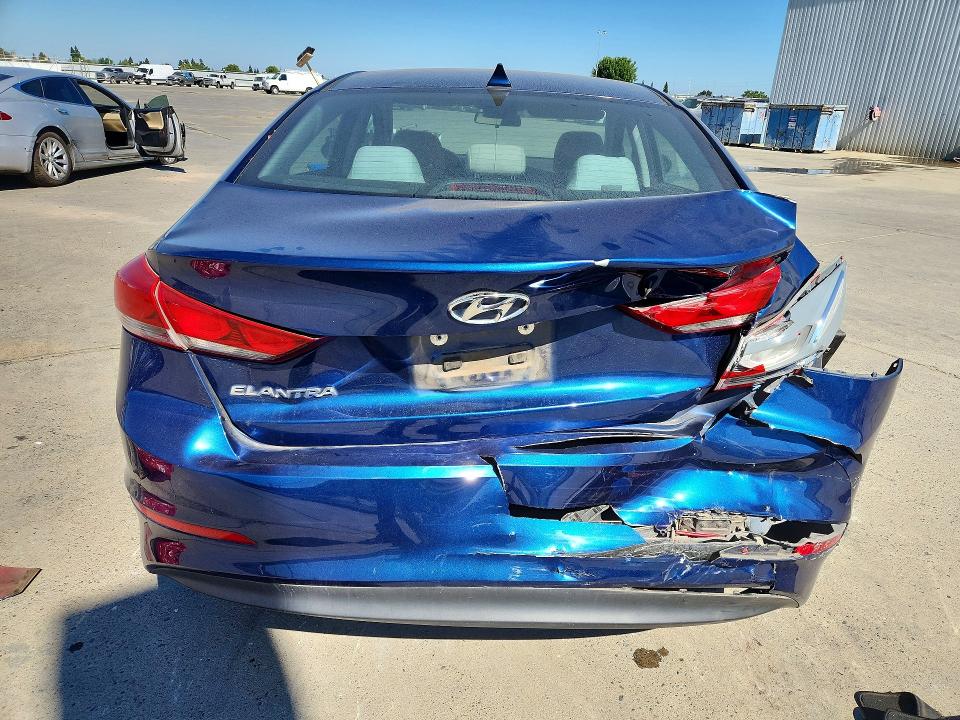 2017 Hyundai Elantra VIN 5NPD84LFXHH049173 COPART salvage auction — REAR END, Ca - Salvage Certificate, sold $1,600 on 2026-07-24 (photo 6)