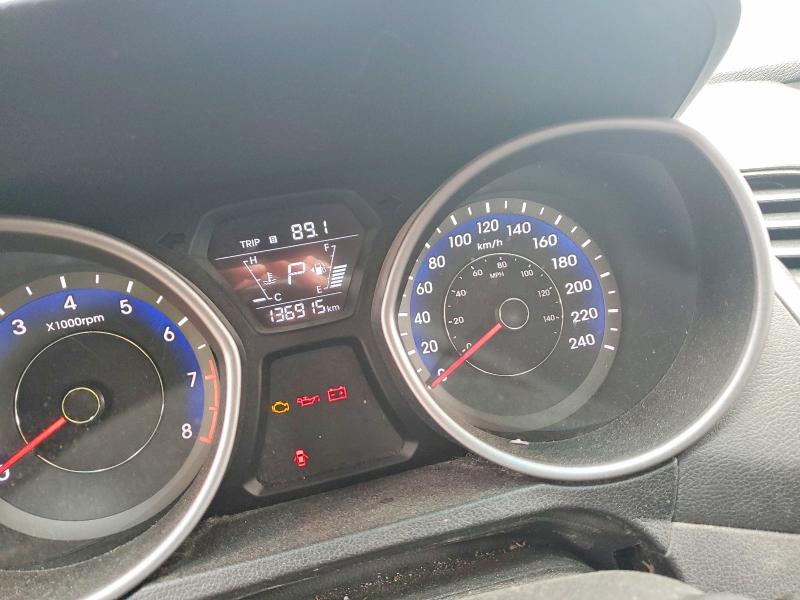 2016 Hyundai Elantra VIN KMHDH4AE2GU617846 COPART salvage auction — REAR END, ON - PERMIT NO BRAND - UNFIT, sold $2,250 on 2026-07-07 (photo 9)