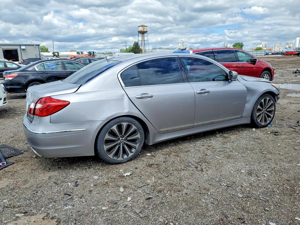2012 Hyundai Genesis VIN KMHGC4DH0CU191800 COPART salvage auction — FRONT END, IL - SALVAGE CERTIFICATE, sold $225 on 2026-07-24 (photo 3)