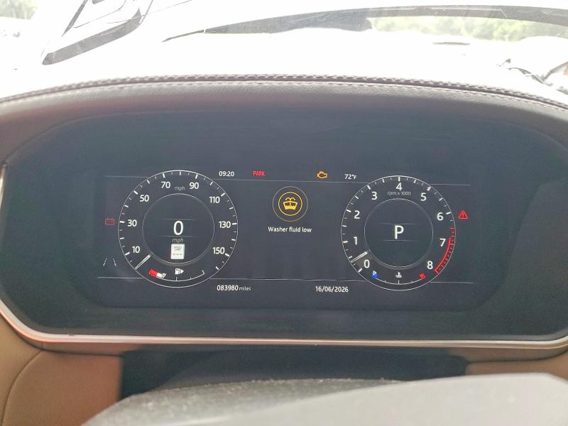 2018 Land rover RANGE ROVER VIN SALWR2RV9JA189536 COPART salvage auction — MECHANICAL, Ga - Certificate Of Title (P), sold $11,400 on 2026-07-27 (photo 9)
