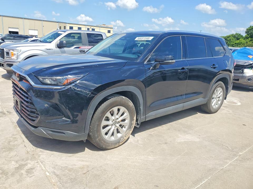 2024 Toyota Highlander VIN 5TDAAAA58RS019455 COPART salvage auction — REAR END, TX - SALVAGE VEHICLE TITLE, sold $175 on 2026-07-30 (photo 1)
