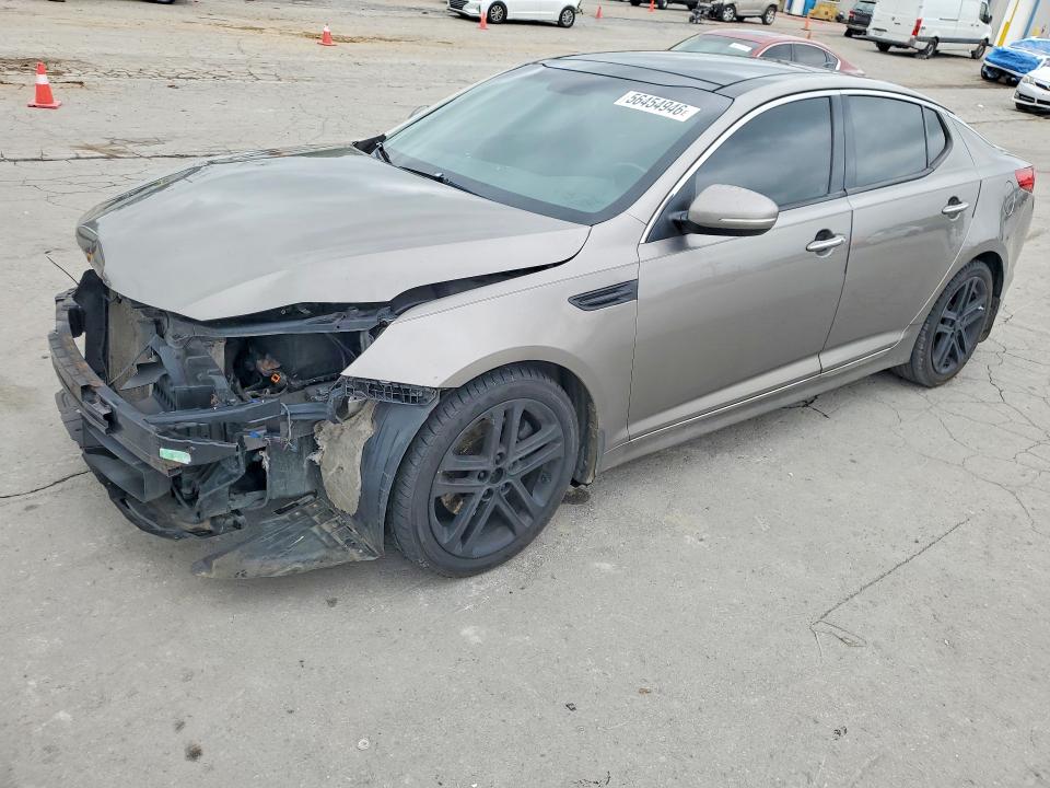 2013 Kia Optima VIN 5XXGR4A62DG215849 COPART salvage auction — FRONT END, Tn - Salvage Certificate, sold $600 on 2026-07-13 (photo 1)