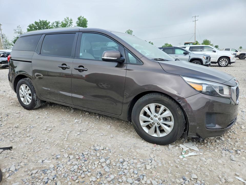 2015 Kia SEDONA VIN KNDMB5C16F6080035 COPART salvage auction — FRONT END, Mi - Certificate Of Title, sold $775 on 2026-07-02 (photo 4)