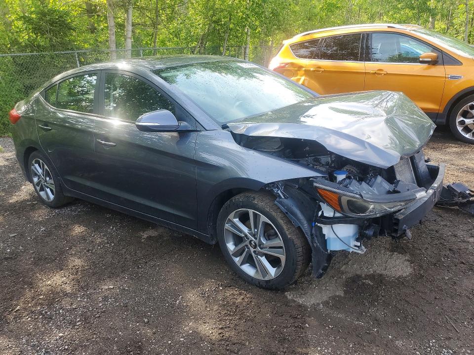 2017 Hyundai Elantra VIN KMHD84LF3HU190040 COPART salvage auction — FRONT END, On - Permit Salvage, sold $1,600 on 2026-07-16 (photo 4)