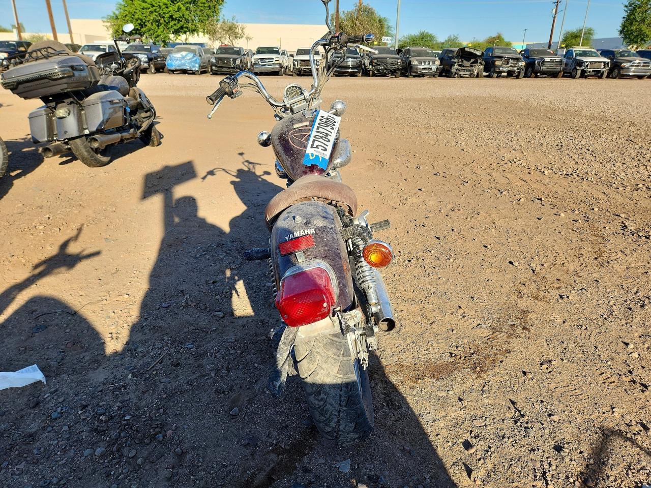 2009 Yamaha XV250 VIN JYAVG04E79A009661 COPART salvage auction — Side, AZ - CERTIFICATE OF TITLE, sold $500 on 2026-07-01 (photo 4)