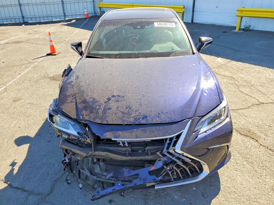 2025 Lexus ES VIN 58ADA1C17SU056641 COPART salvage auction — FRONT END, Ca - Salvage Certificate, sold $17,700 on 2026-07-10 (photo 5)