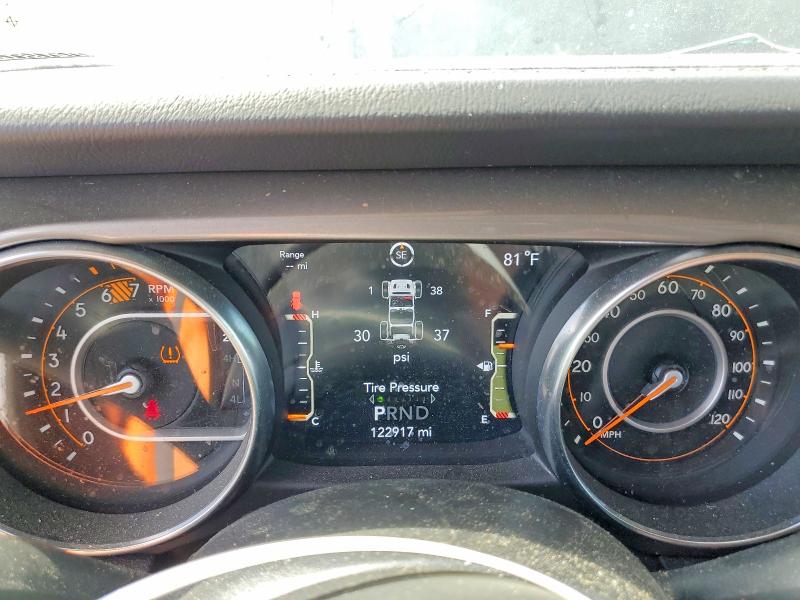 2021 Jeep Wrangler unlimited VIN 1C4HJXEN8MW645530 COPART salvage auction — FRONT END, Tx - Salvage Vehicle Title, sold $8,900 on 2026-07-20 (photo 9)