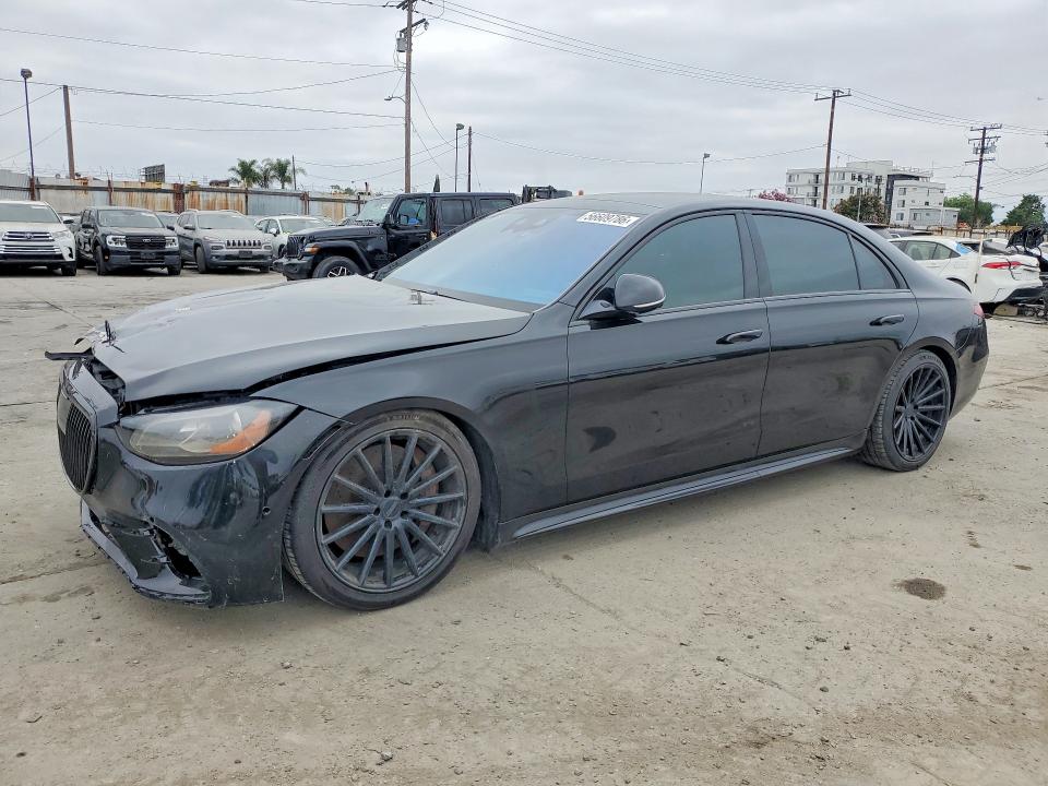 2021 Mercedes-benz S class VIN W1K6G7GB1MA035044 COPART salvage auction — FRONT END, Ma - Dis/Dlr/Exp Only Salvage Title, sold $32,500 on 2026-07-02 (photo 1)