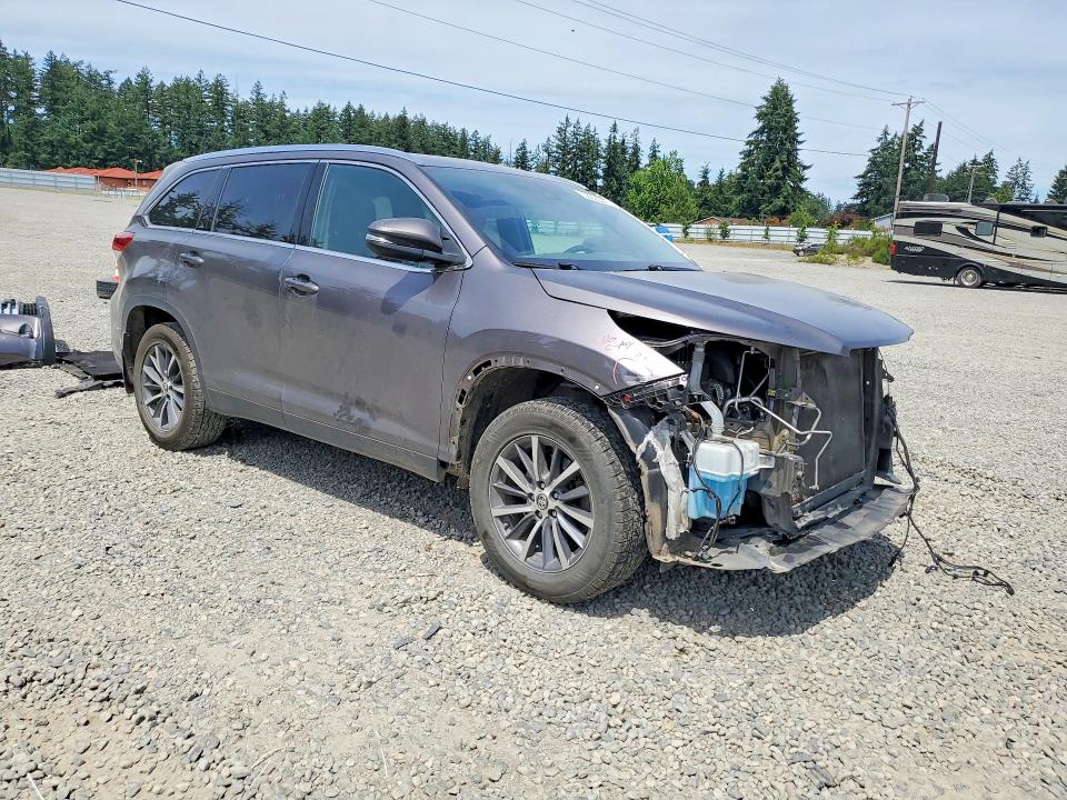 2019 Toyota VIN 5TDJZRFH5KS719885 COPART salvage auction — FRONT END, Wa - Bill Of Sale, sold $8,800 on 2026-07-14 (photo 4)