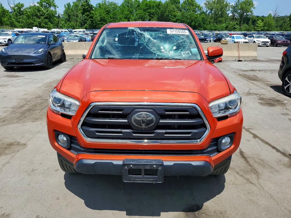 2018 Toyota Tacoma VIN 5TFSX5ENXJX062472 COPART salvage auction — FRONT END, Ny - Mv-907A Salvage Certificate, sold $10,200 on 2026-07-07 (photo 5)