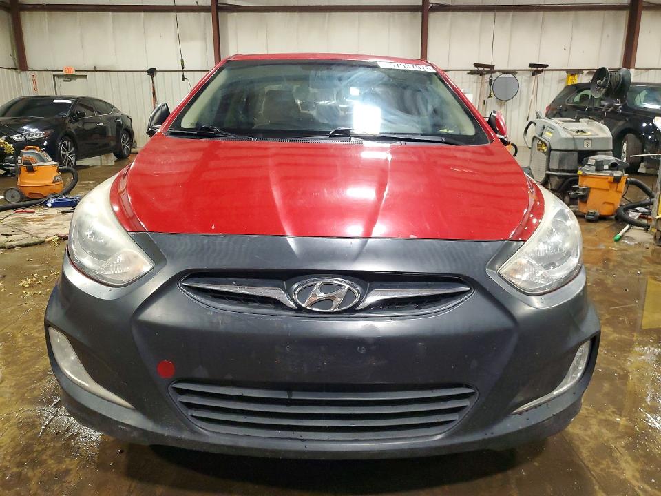 2013 Hyundai Accent VIN KMHCU4AE5DU436582 COPART salvage auction — REAR END, Pa - Certificate Of Salvage, sold $550 on 2026-07-07 (photo 5)