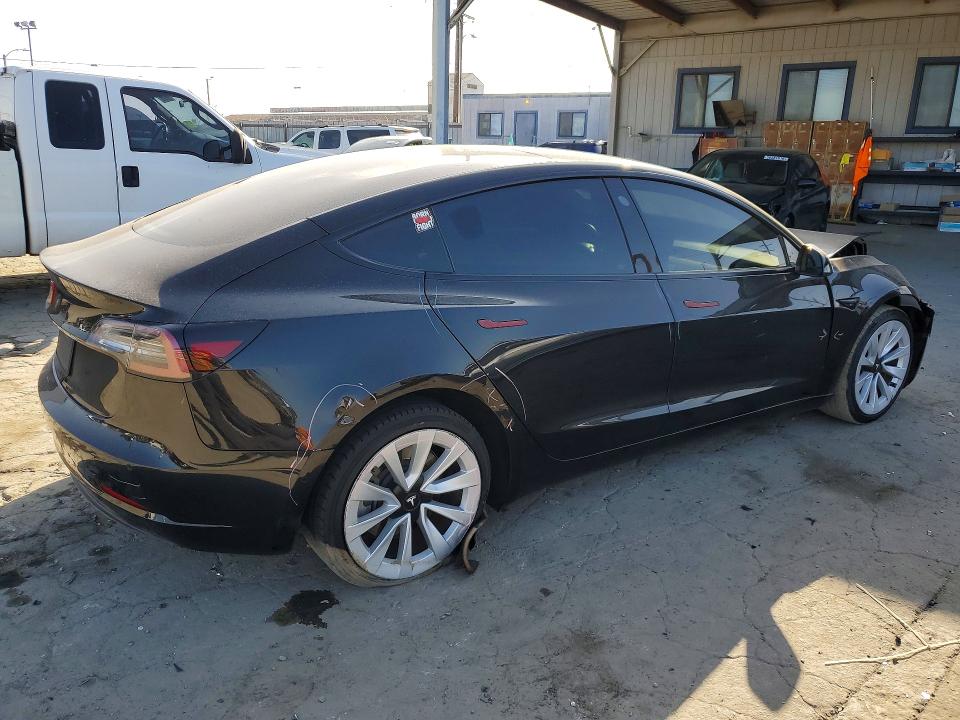 2021 Tesla Model 3 VIN 5YJ3E1EA6MF095905 COPART salvage auction — FRONT END, Ca - Salvage Certificate, sold $3,100 on 2026-07-27 (photo 3)