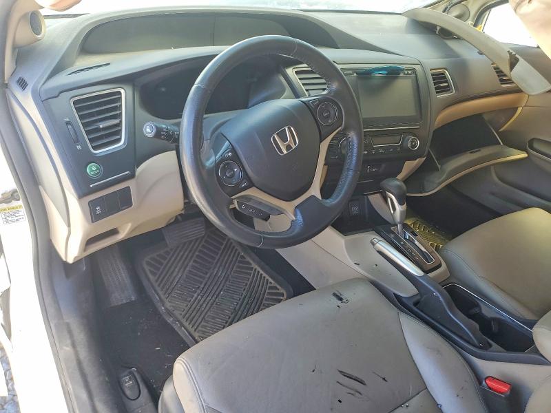 2014 Honda Civic VIN 19XFB2F95EE051708 COPART salvage auction — BURN, Nv - Salvage Title, sold $1,100 on 2026-07-09 (photo 8)